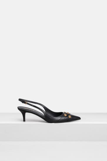 VERSACE Sling-Pumps schwarz