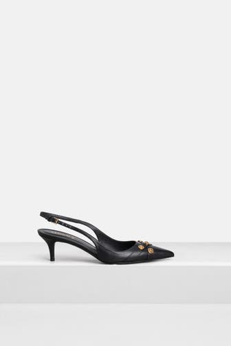 VERSACE Sling-Pumps schwarz