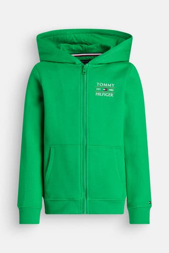 TOMMY HILFIGER Sweatjacke grün