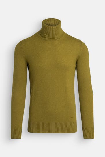 EMPORIO ARMANI Kaschmir-Pullover 'Maglia' moosgrün