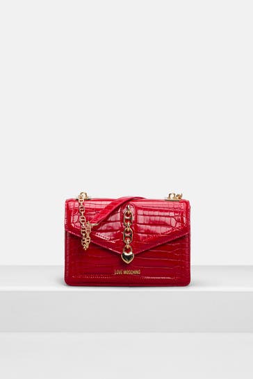 LOVE MOSCHINO Schultertasche rot croco