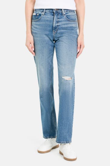 CALVIN KLEIN Jeans dunkeblau flared