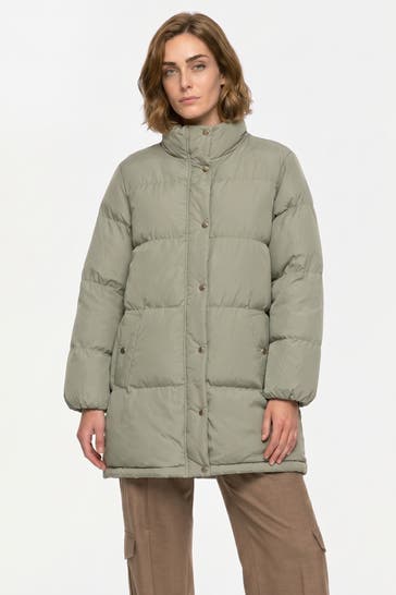 GANT Steppmantel 'Cloud' graugrün