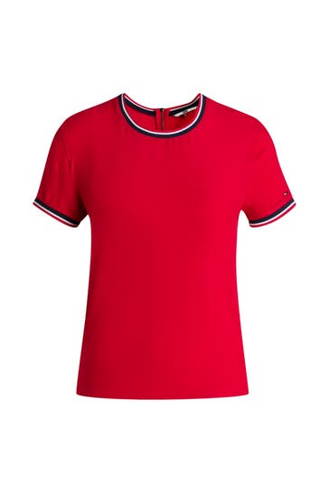 TOMMY JEANS Blusenshirt rot