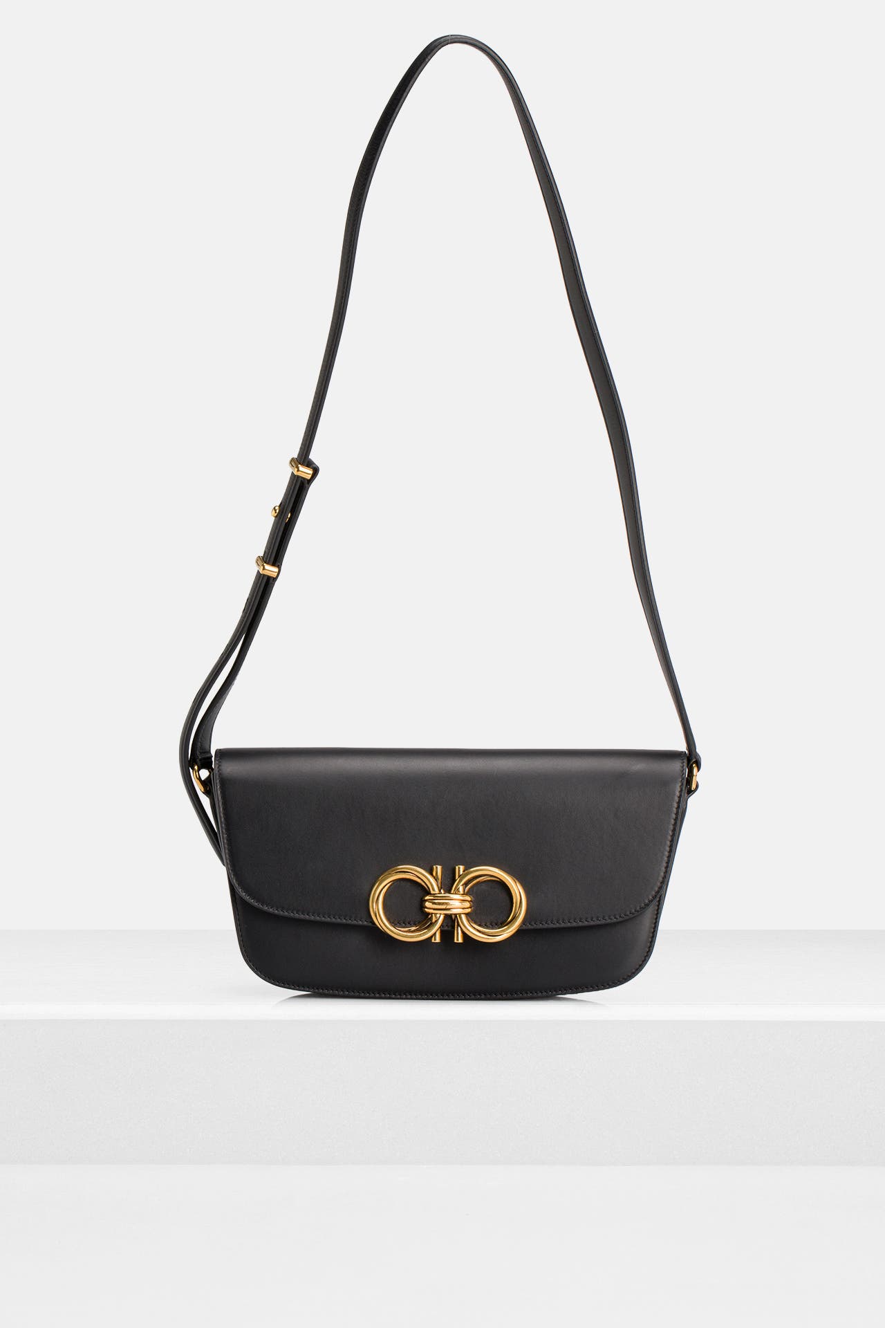 FERRAGAMO Schultertasche schwarz, Bild 1