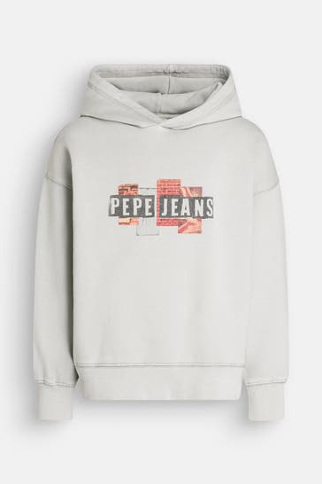 PEPE JEANS Hoodie steingrau