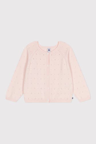 PETIT BATEAU Strickcardigan rosé