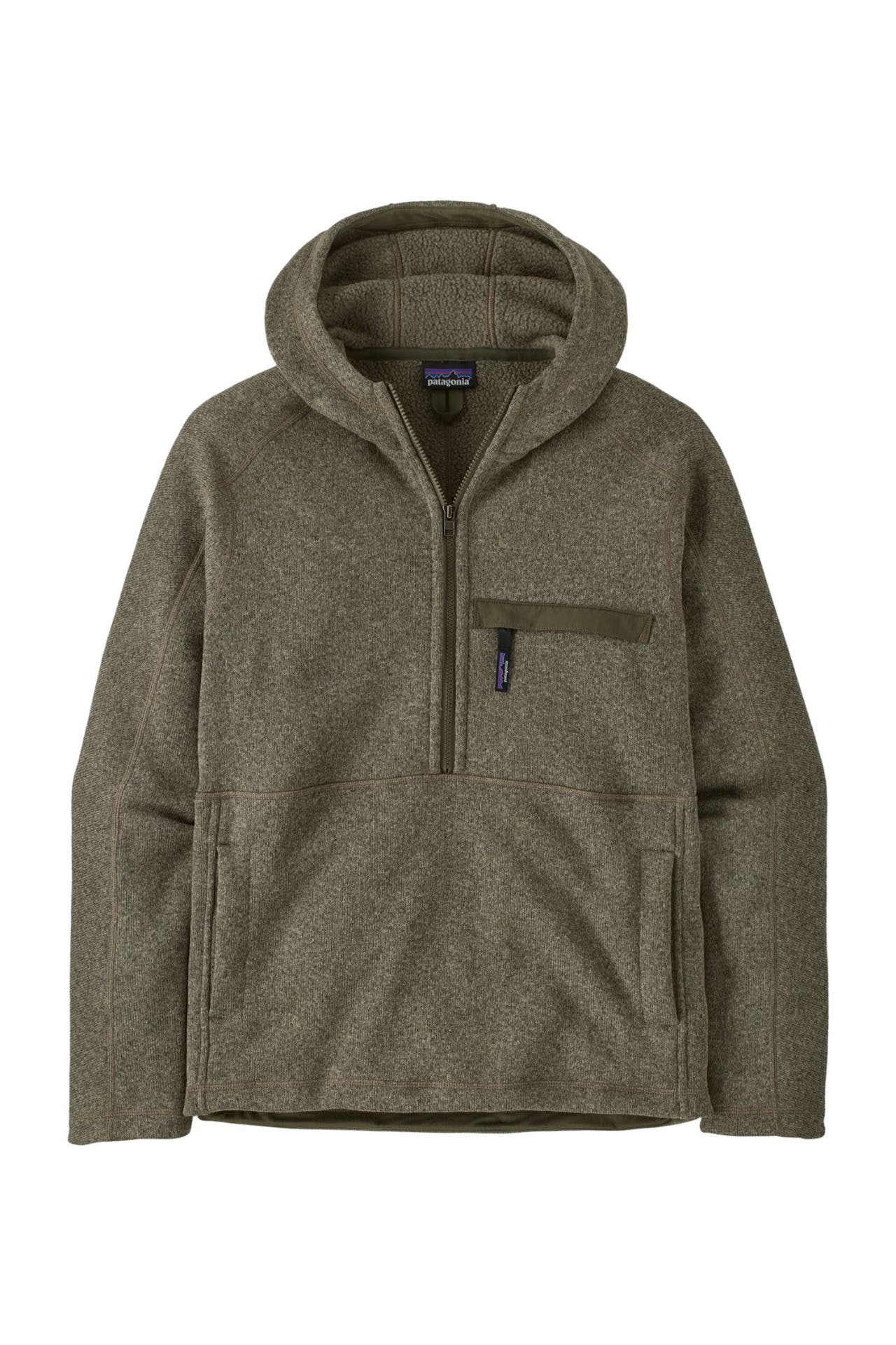 PATAGONIA Strickhoodie oliv, Bild 1