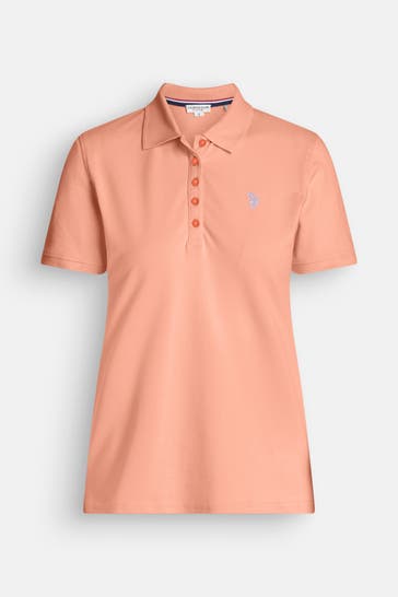 U.S. POLO ASSN. Polo-Shirt hellorange