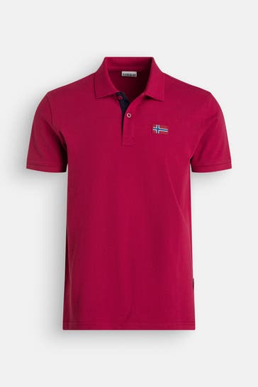 NAPAPIJRI Polo-Shirt dunkelrot
