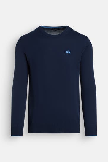 LA MARTINA Strickpullover dunkelblau