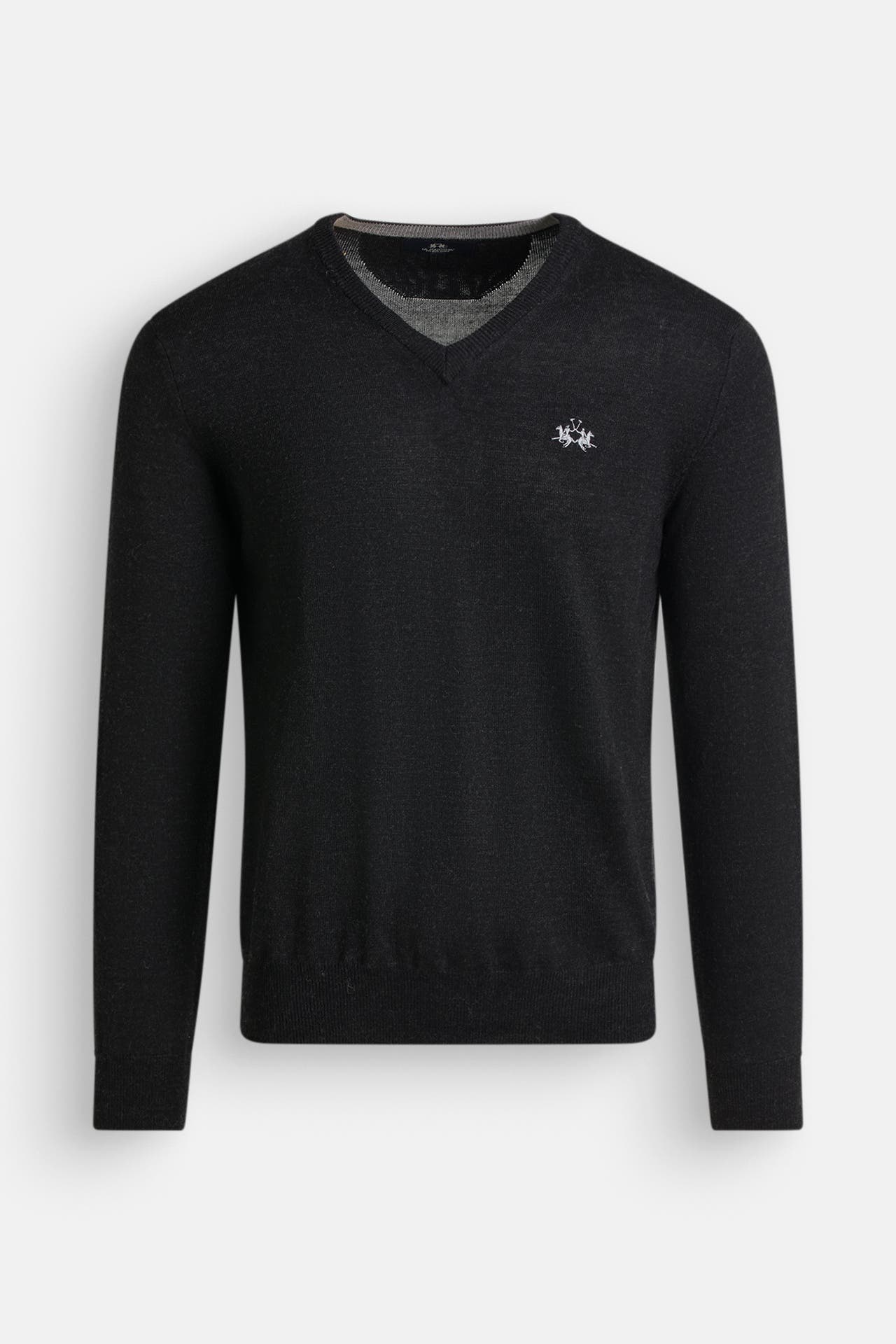 LA MARTINA Wollmix-Pullover schwarz, Bild 1