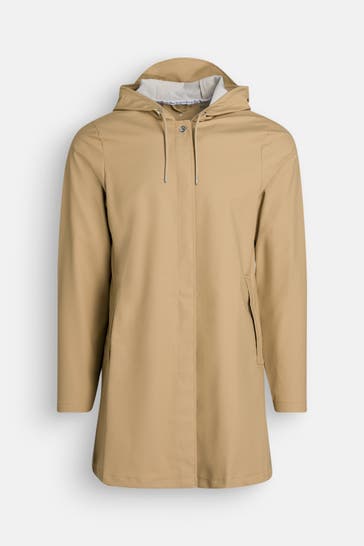 RAINS Regenmantel hellbraun unisex