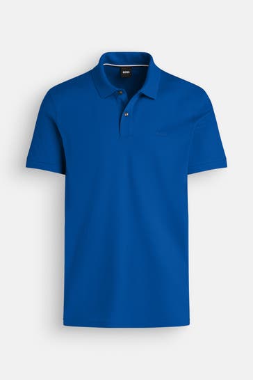 BOSS Polo-Shirt blau