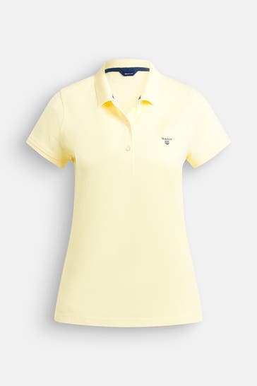 GANT Polo-Shirt hellgelb