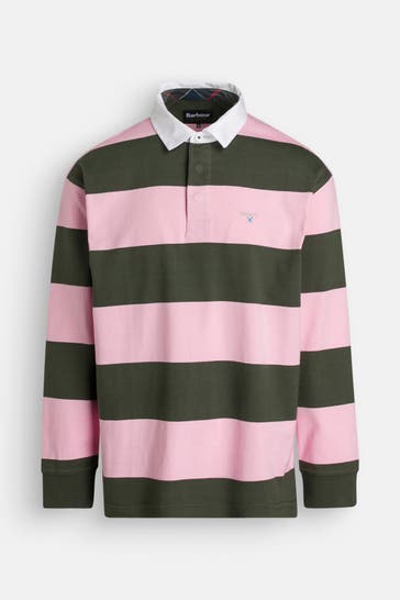 BARBOUR Polo-Longsleeve gestreift