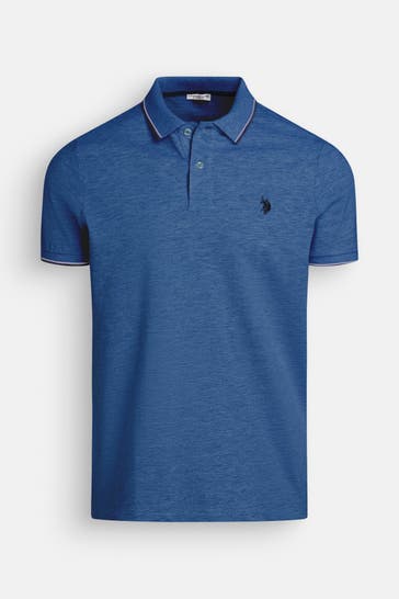 U.S. POLO ASSN. Polo-Shirt azurblau