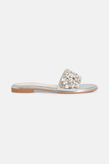 BUFFALO Slides 'Kira' silber