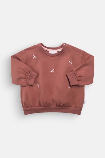 SANETTA Sweatshirt rostrot