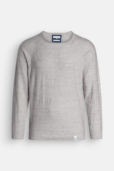 COLOURS & SONS Strickpullover grau meliert