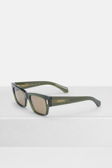 FERRAGAMO Sonnenbrille dunkelgrün