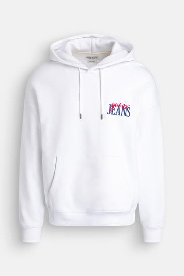 GUESS Hoodie weiß