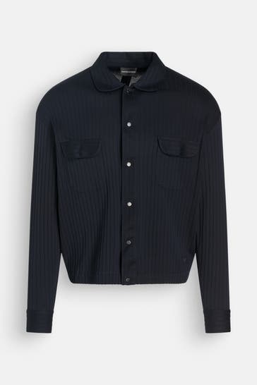 EMPORIO ARMANI Jersey-Hemd nachtblau