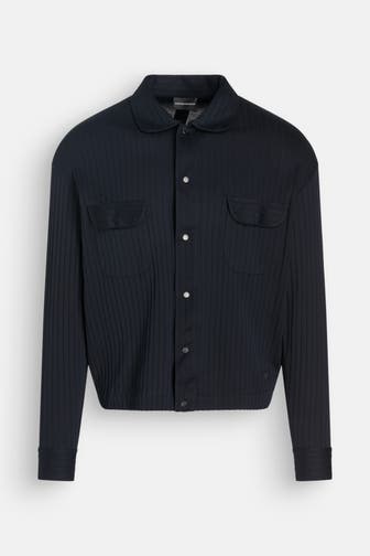 EMPORIO ARMANI Jersey-Hemd nachtblau