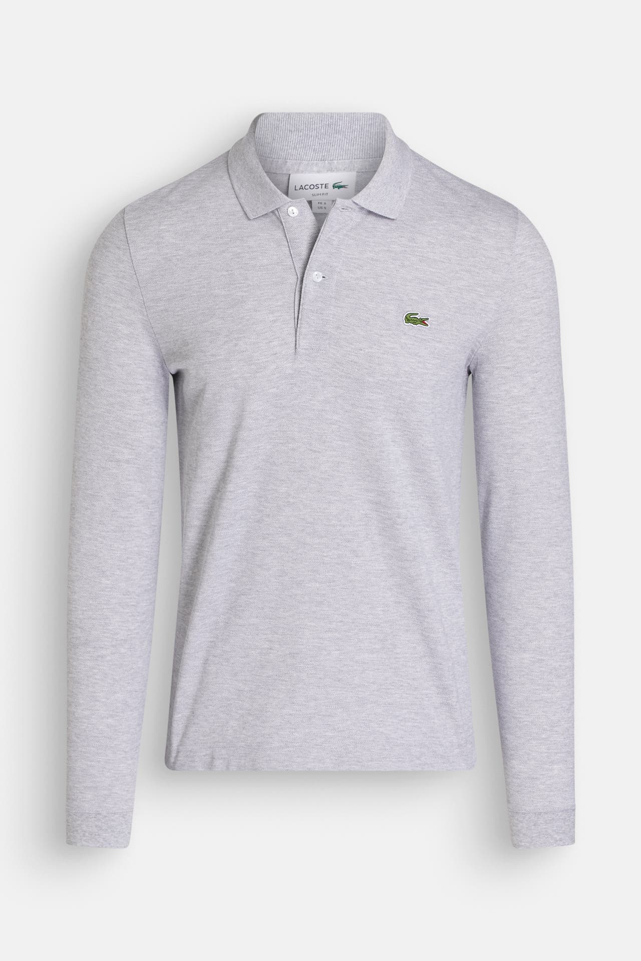 LACOSTE Polo-Longsleeve hellgrau, Bild 1