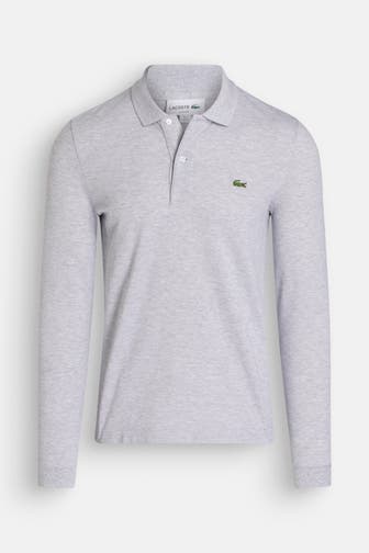 LACOSTE Polo-Longsleeve hellgrau