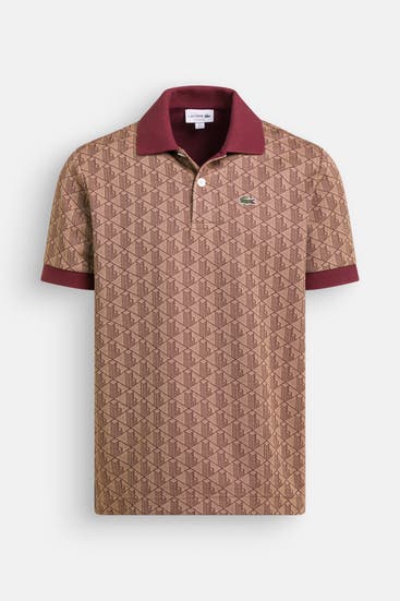 LACOSTE - Polo-Shirt gemustert