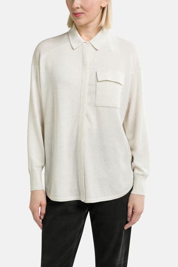 SMARTWOOL Strickbluse ecru