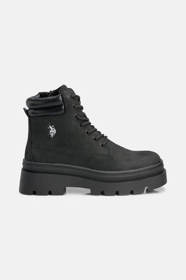 U.S. POLO ASSN. Schnür-Boots 'Shona' schwarz
