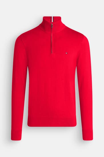 TOMMY HILFIGER Strick-Troyer rot