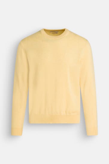 DANIELE FIESOLI Kaschmir-Pullover hellgelb