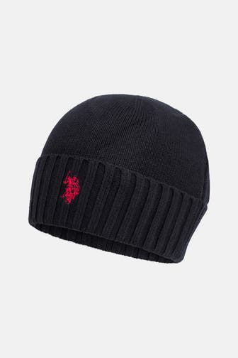 U.S. POLO ASSN. Strickmütze schwarz