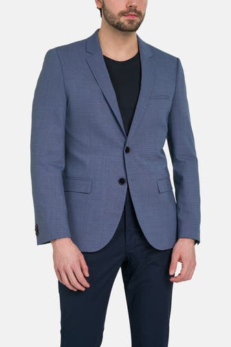 HUGO Wollmix-Sakko 'Arti' blau