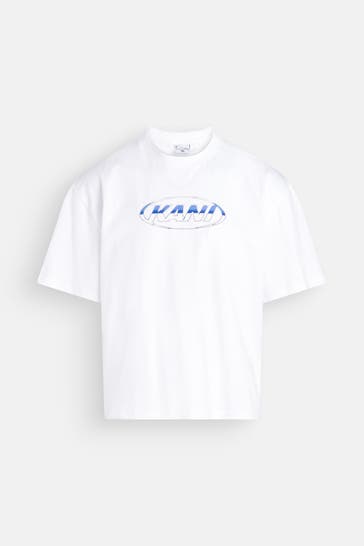 KARL KANI T-Shirt 'Signature Chrome' weiß
