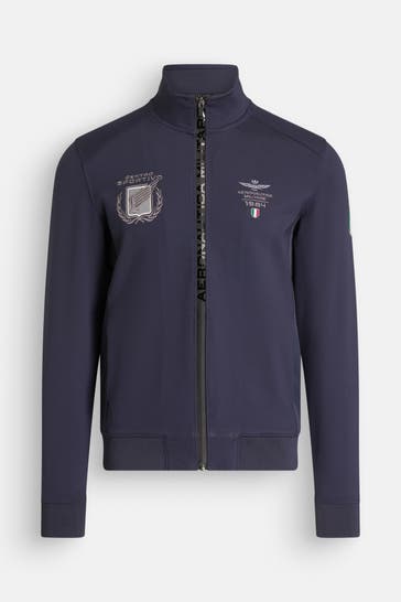 AERONAUTICA MILITARE Sweatjacke dunkelblau
