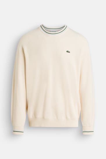 LACOSTE Strickpullover ecru