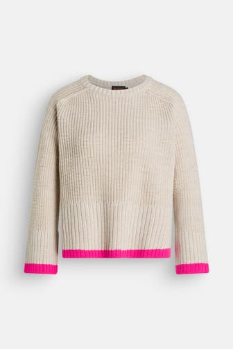 MISS GOODLIFE Wollmix-Strickpullover beige