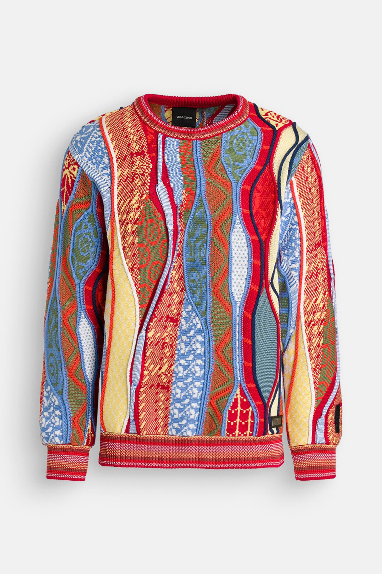 CARLO COLUCCI Strickpullover mehrfarbig, Bild 1