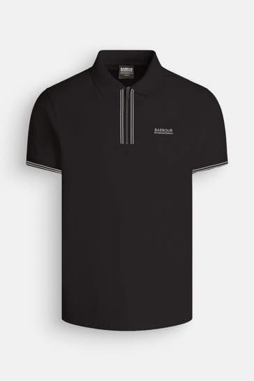 BARBOUR INTERNATIONAL Polo-Shirt schwarz