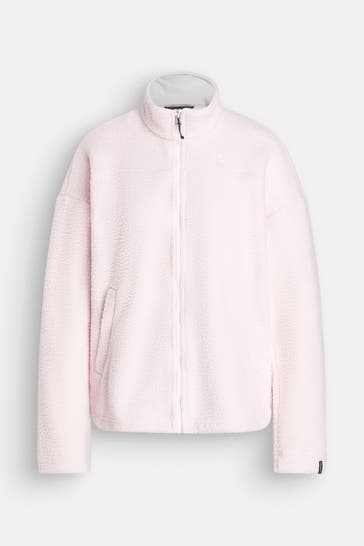 SCHÖFFEL Teddyfleece-Jacke rosa