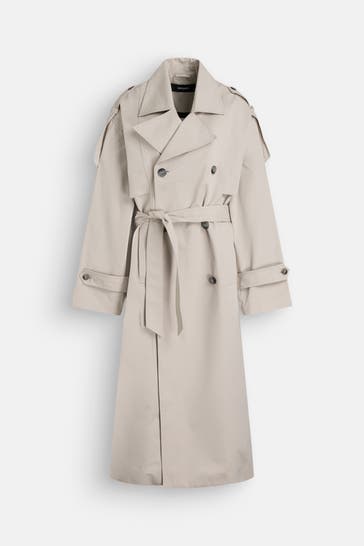 BLACK PALMS Trenchcoat 'Cori' greige