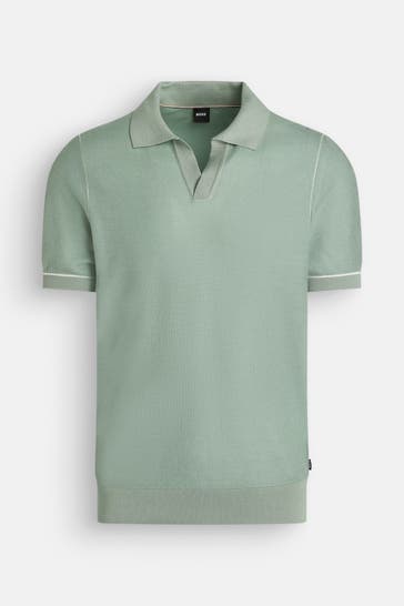 BOSS Polo-Shirt meeresgrün