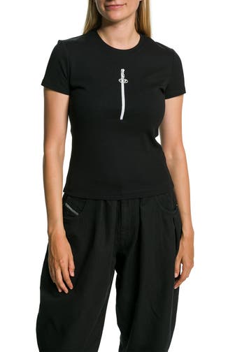 DIESEL T-Shirt 'T-Vazy' schwarz