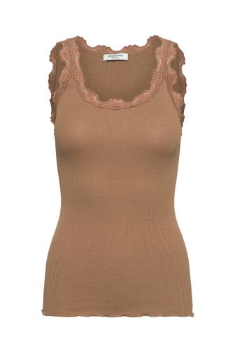 ROSEMUNDE Seidenmix-Top camel
