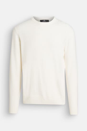 7 FOR ALL MANKIND Kaschmirpullover ecru