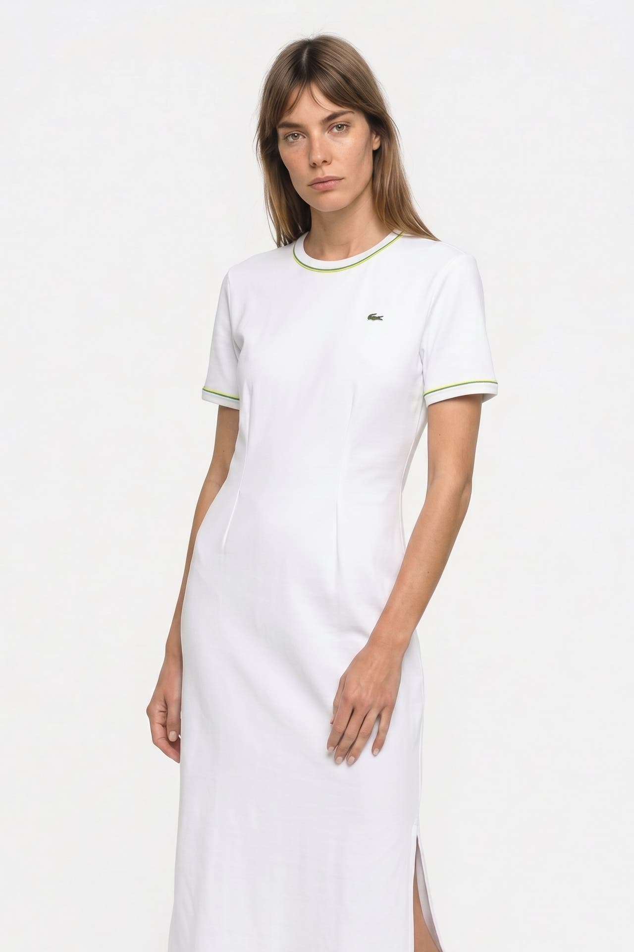 LACOSTE Jersey-Kleid weiß, Bild 1